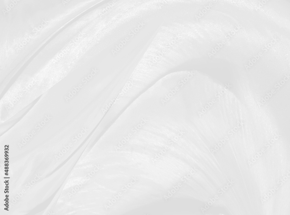 beauty white smooth abstract clean and soft fabric textured.  fashion textile free style shape decorate background