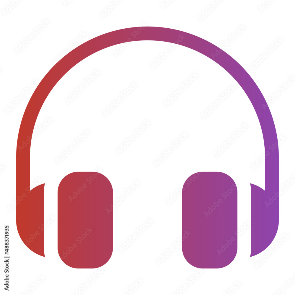 headphones gradient icon headphones gradient icon