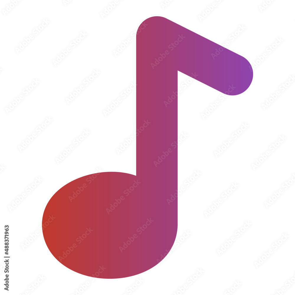 music note gradient icon
