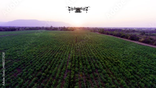 agriculture drone mapping area to working photo