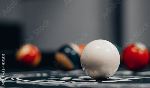 Tableau sur toile bola blanca de billar