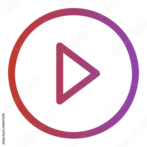 Free Download play gradient icon - GFXLoad