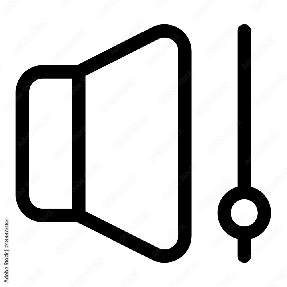 low volume line icon