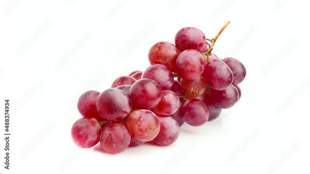 pink grape isolated on white background pink grape isolated on white background