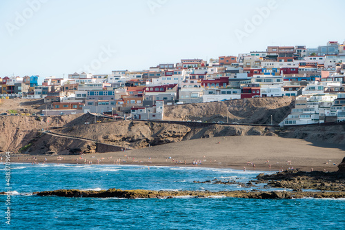 White houses on the cliff