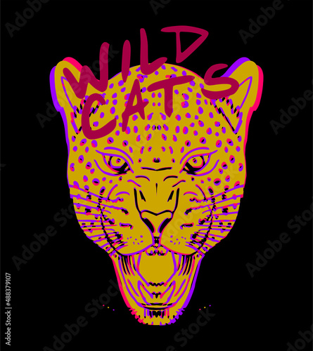 Photography Tattoo tribal Wild cats graphic design vector art