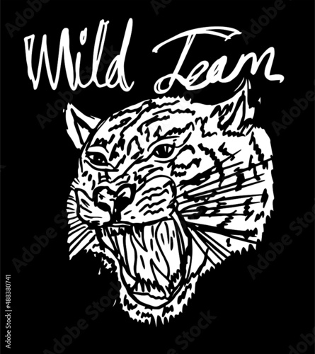 Photography Tattoo tribal Wild cats graphic design vector art