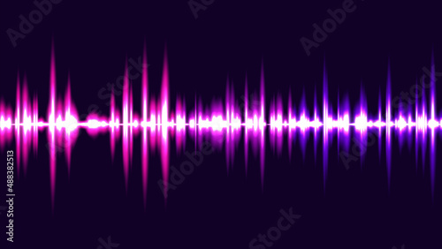 Sound wave. Audio recording. Abstract vector background