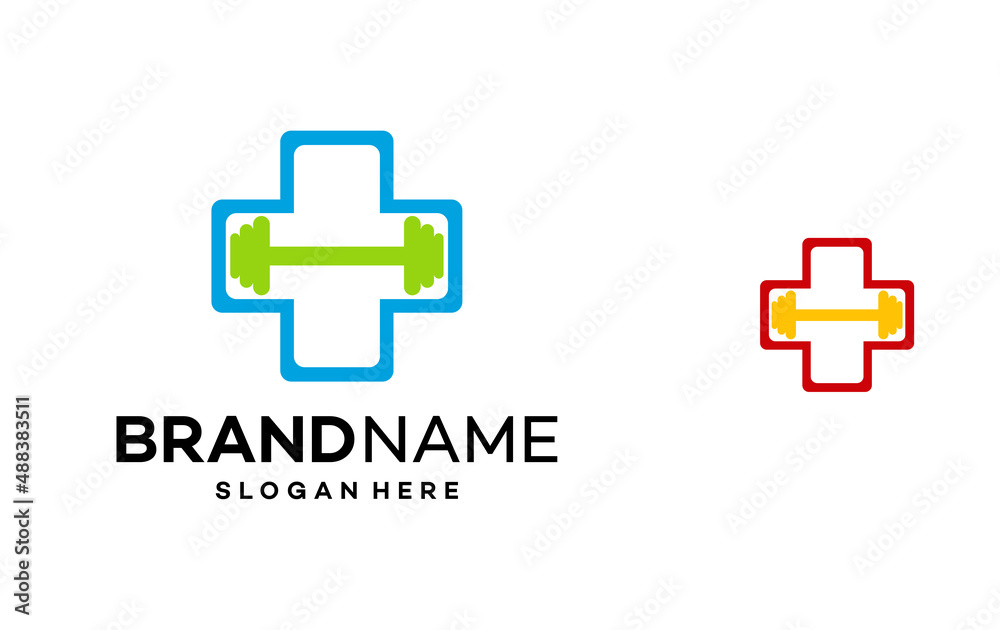 Gym Health Icon Logo Design Template Illustration Vector Gym Health Icon Logo Design Template Illustration Vector
