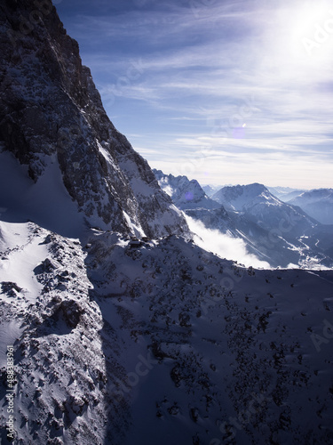 European Alps mountain peaks