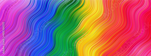 Abstract bright rainbow background. Trendy geometric modern pattern