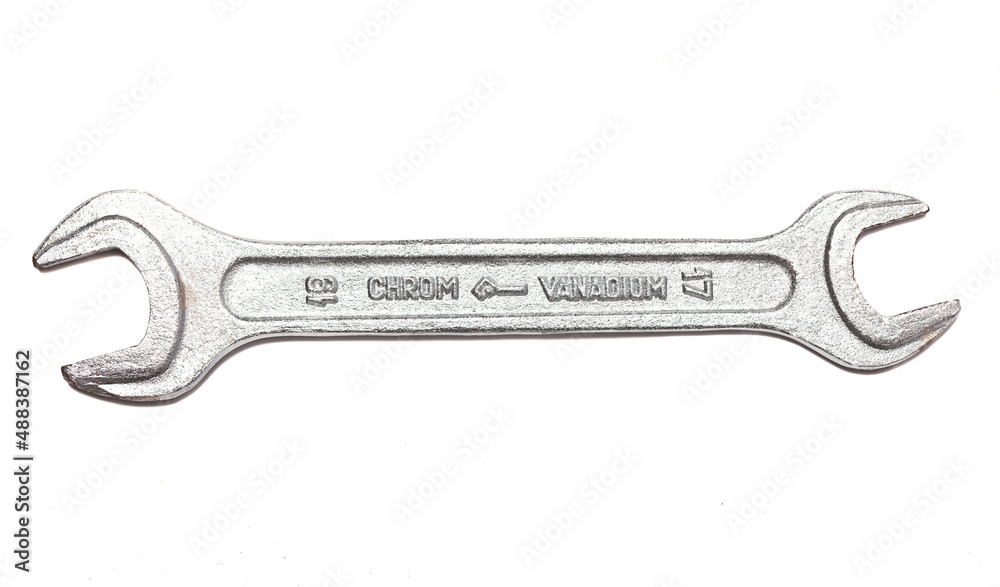 Wrench metal spanner isolated on white background Wrench metal spanner isolated on white background