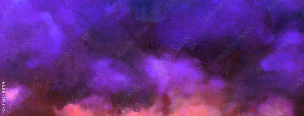 Colorful cloudy sky painting. Abstract nature background