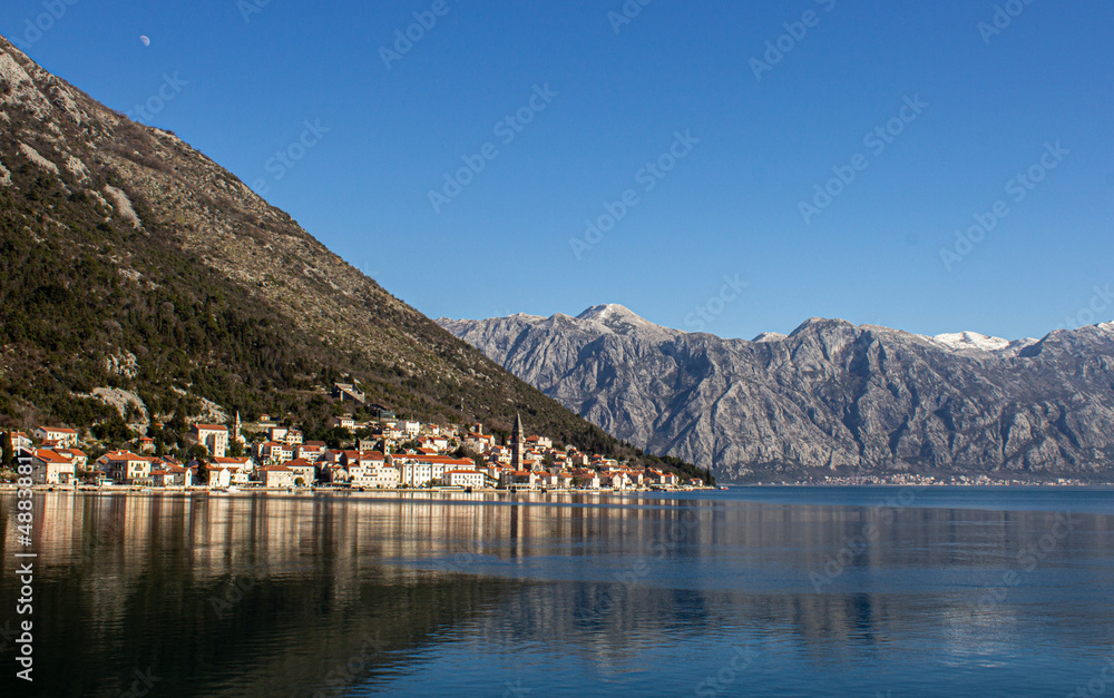 View of Kotor Old Town, Montenegro, from the sea