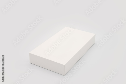 isolated white box for a phone package