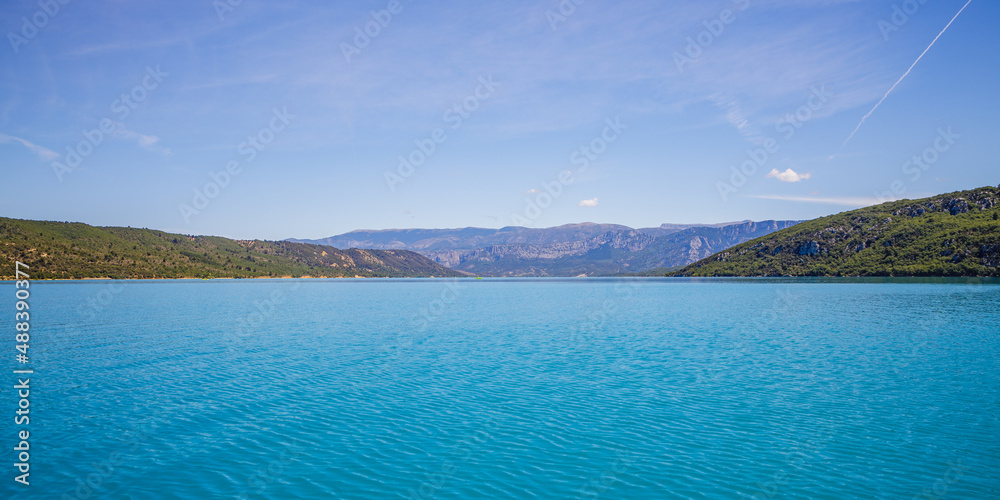 Lake of Sainte-Croix and Verdon Gorge in Alpes de Haute Provence, France