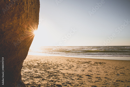 Light rays of Sun photo