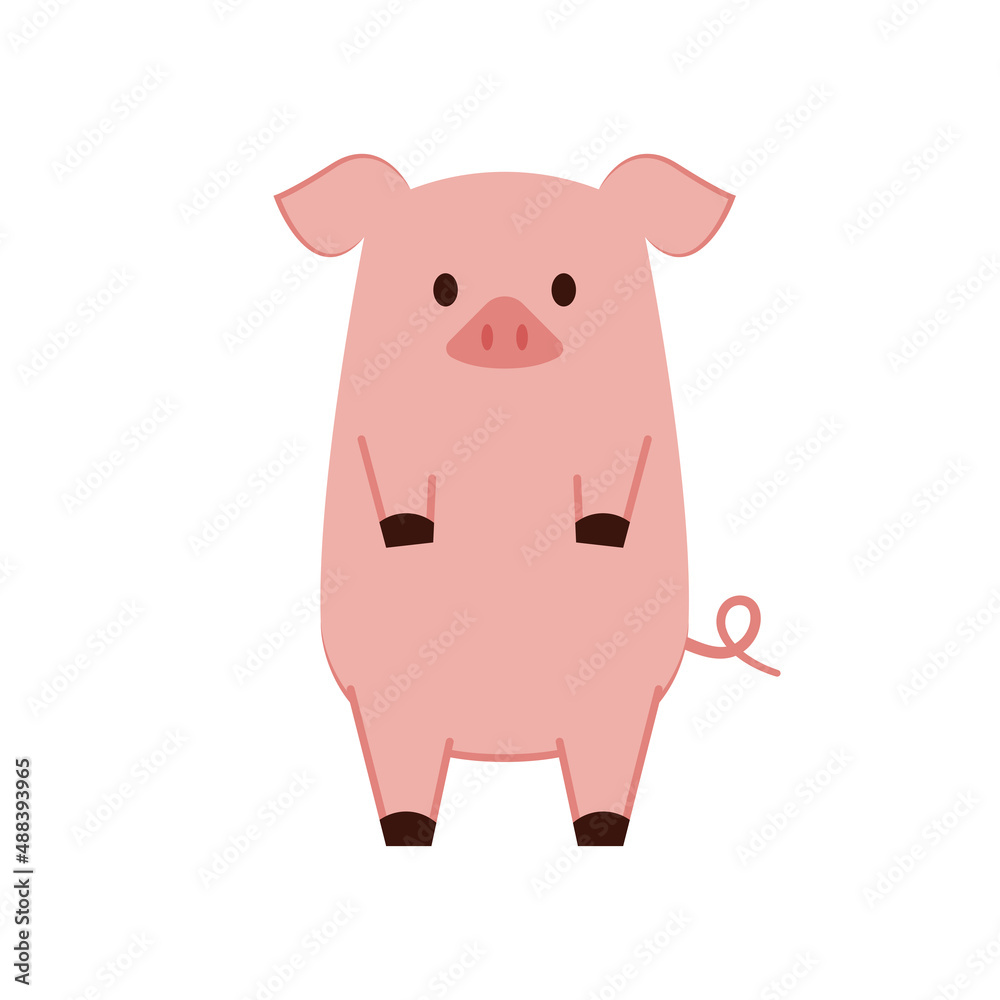 Pig doodle logo design. Pig vector. Pig symbol. Pig doodle logo design. Pig vector. Pig symbol.