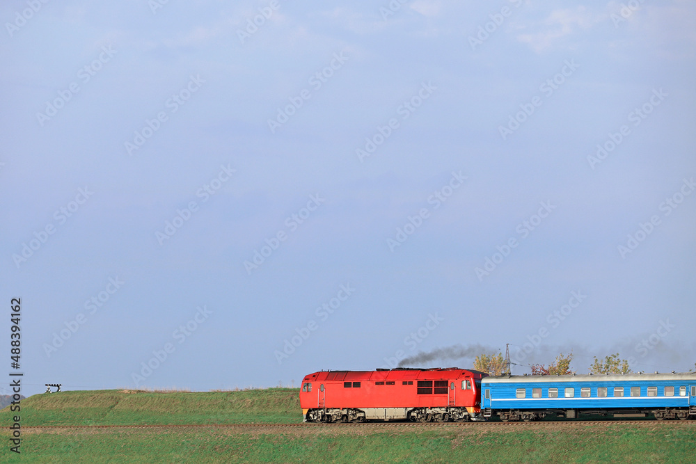 travelling by train		