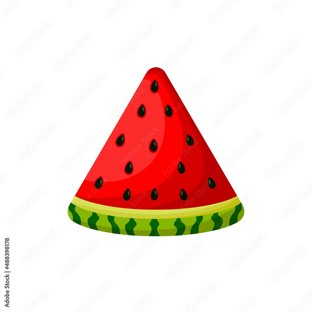 Vector watermelon isolated on white background Vector watermelon isolated on white background