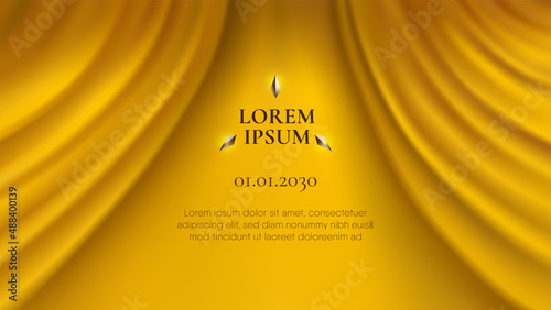 Yellow curtain