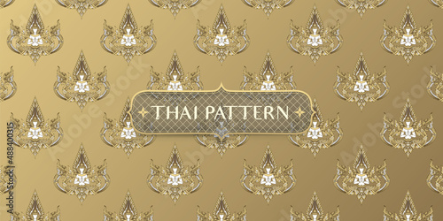 Traditional Thai male angel background