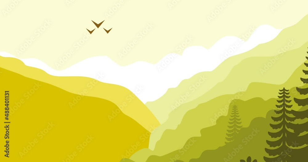green pine mountains background parallax animation green pine mountains background parallax animation