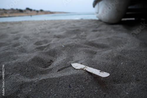 pollution on the beach