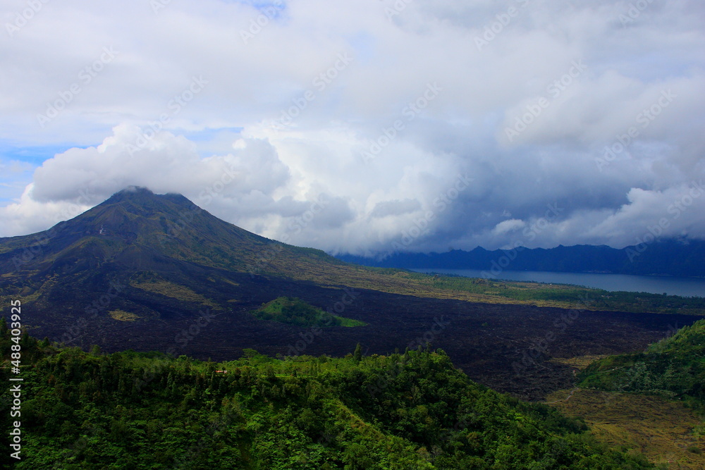 Volcano in Bali Indonesia