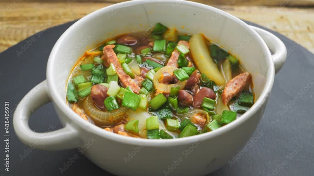 jewish bean soup bean cholit with tomato and smoked meats jewish bean soup bean cholit with tomato and smoked meats