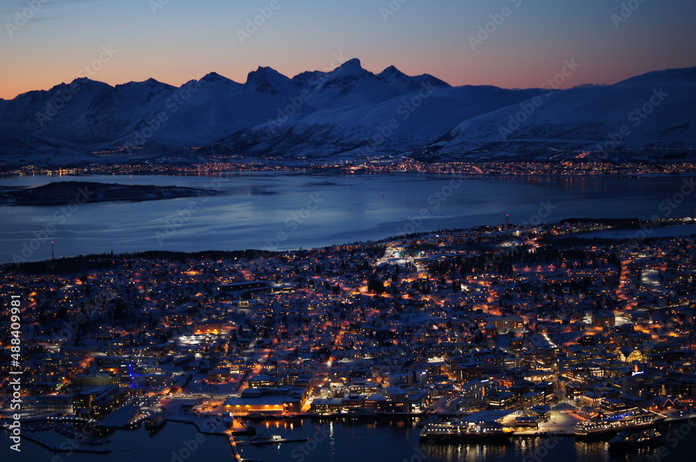 View over Tromso in Norway