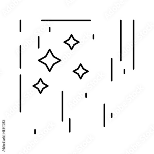 polished concrete line icon vector illustration