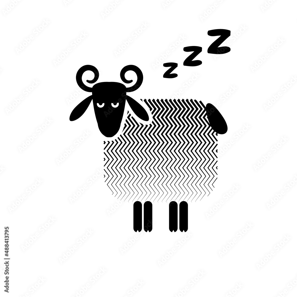 Zzz Icon, Snoring Symbol, Zzzz pictogram Stock Vector | Adobe Stock