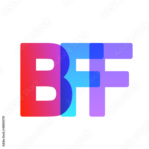 BFF Word. Best Friends Forever Lettering