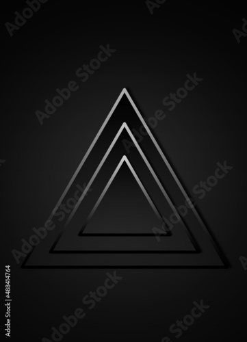 Obraz na płótnie Abstract background with black and white triangle w salonie