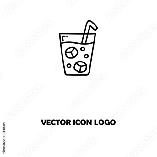 ice cube drink glass icon