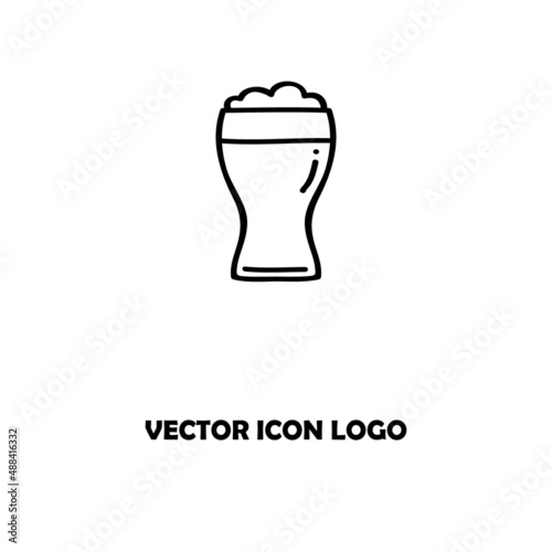 beer logo icon vector template design illustration