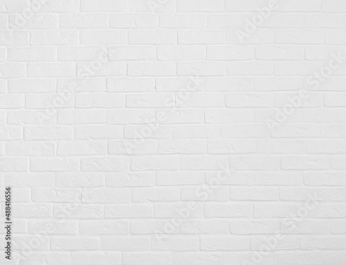 White brick stone wall texture for background
