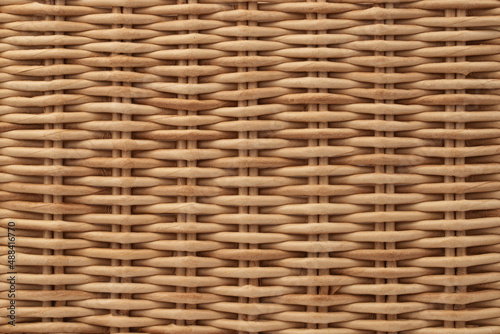 Bild auf Leinwand a fragment of a basket made of willow twigs or garden furniture, texture