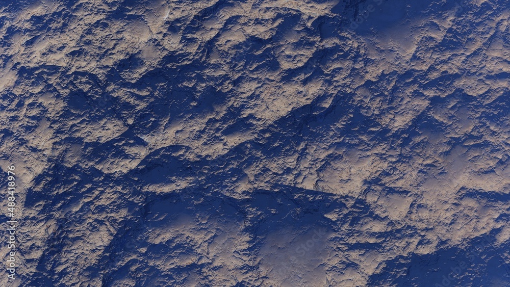 Fototapeta premium abstract aerial view, abstract cosmic texture, top view of alien planet, texture of the exo planet, abstract texture 3d render 