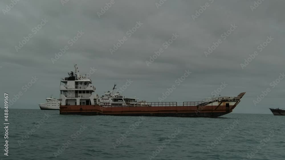 Floating ocean ship in Zanzibar. Floating ocean ship in Zanzibar.