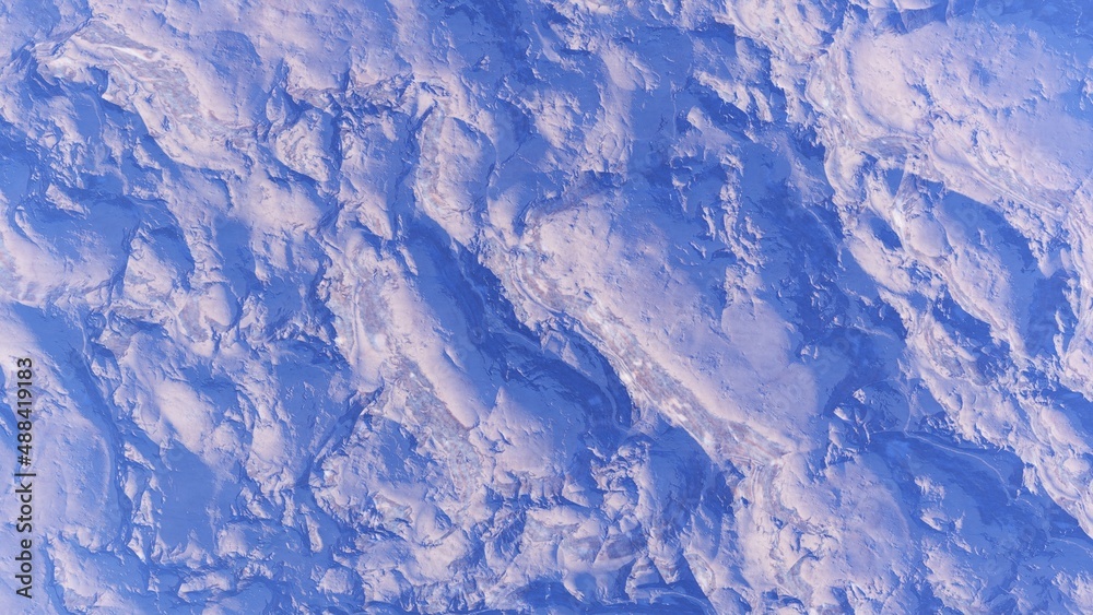 Obraz premium abstract aerial view, abstract cosmic texture, top view of alien planet, texture of the exo planet, abstract texture 3d render 