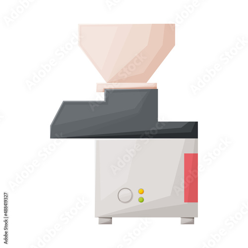 Isolated object of mincer and machine icon. Graphic of mincer and mixer stock vector illustration.