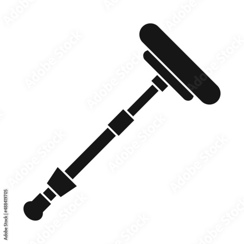 Isolated object of mop and brush symbol. Web element of mop and wash stock vector illustration.