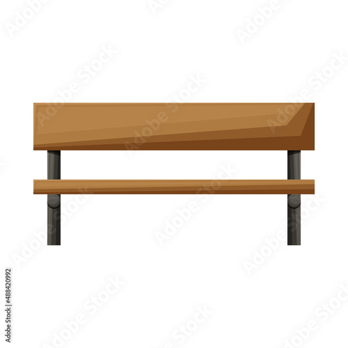 Isolated object of bench and seat icon. Web element of bench and furniture vector icon for stock.
