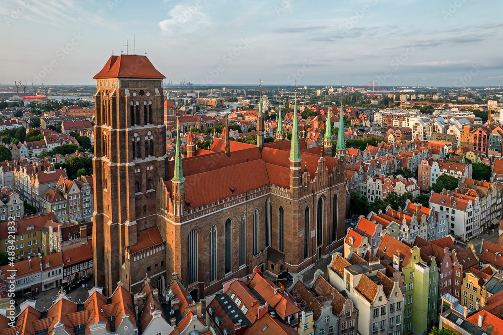 Obraz na płótnie Bazylika Mariacka- Gdańsk, Poland. w salonie