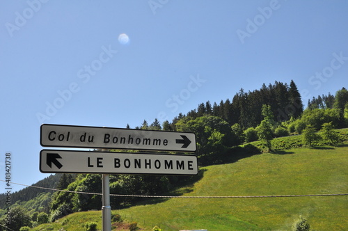 Joli paysage sur la route des crêtes dans les Vosges-France
