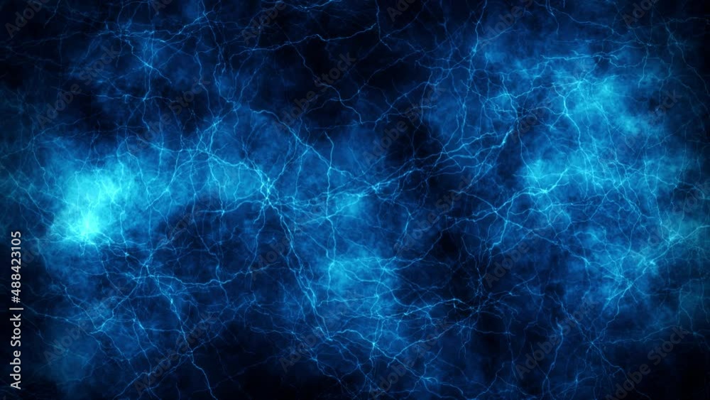 Glowing Blue Lightnings Field - Abstract Loop Motion Graphic Background Glowing Blue Lightnings Field - Abstract Loop Motion Graphic Background