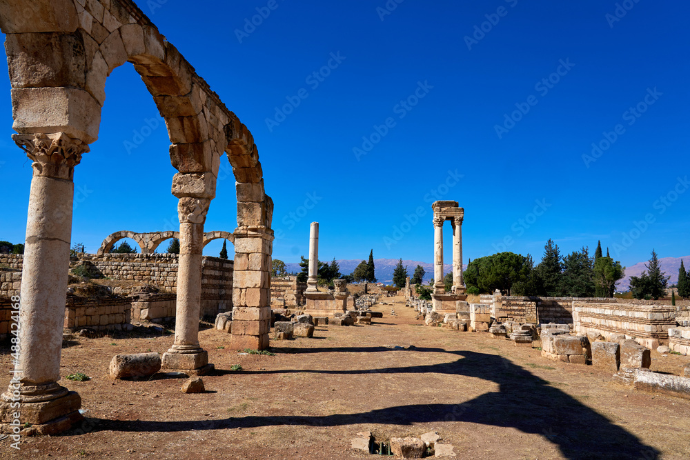 Fototapeta premium Aanjar archaeological Site
