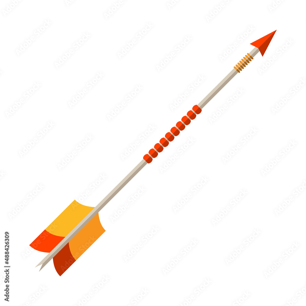 Illustration of american indians arrow. Ethnic image in native style. Illustration of american indians arrow. Ethnic image in native style.